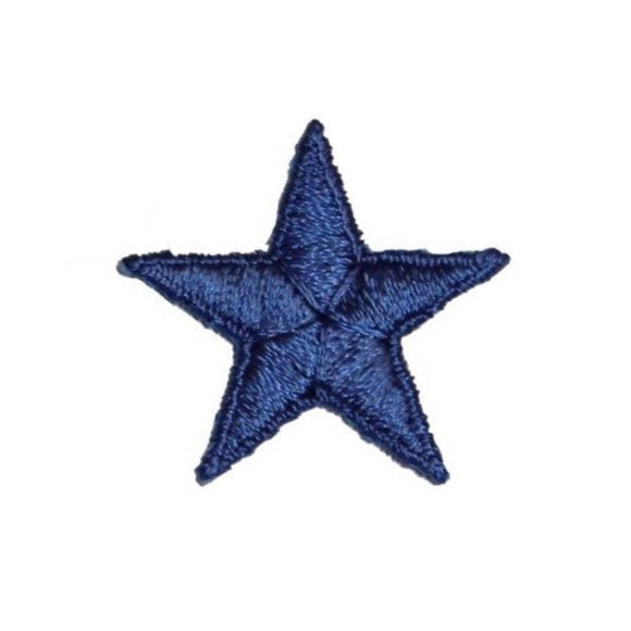 ID 3468E Blue Star Patch Night Sky Craft Symbol Embroidered Iron On Applique