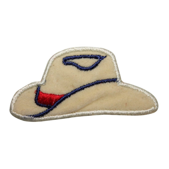 ID 8787 Country Western Hat Patch Cowboy Cap Felt Embroidered Iron On Applique
