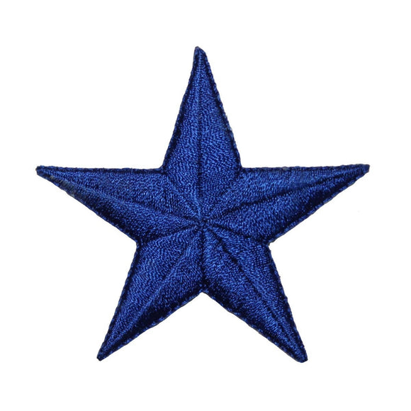 ID 3491 Blue Star Symbol Patch Night Sky Symbol Embroidered Iron On Applique