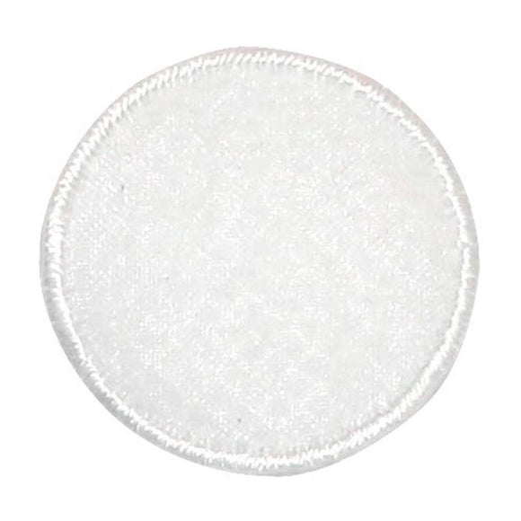 ID 8843 White Lace Circle Patch Sheer Cover Ball Embroidered Iron On Applique