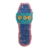 ID 8868 Beach Sandal Shoe Patch Flip Flop Foot Fashion Beaded Iron On Applique