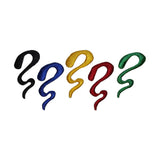 ID 3197A-E Set of 5 Multicolor Swirl Lines Patches Embroidered Iron On Applique