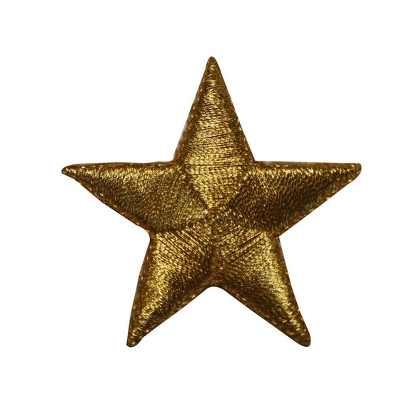 ID 3539 Gold Star Patch Shinning Night Sky Craft Embroidered Iron On Applique