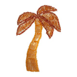 ID 8884 Tropical Palm Tree Patch Coconut Beach Plant Beaded Iron On Applique