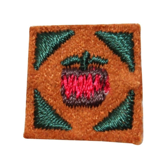 ID 9120 Lot of 3 Apple Badge Design Patch Fruit Sign Embroidered IronOn Applique