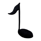 ID 9178 Eighth Note Patch Musical Symbol Icon Key Embroidered Iron On Applique