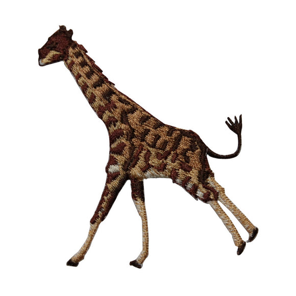 ID 3651 Running Giraffe Patch Wild Safari Animal Embroidered Iron On Applique