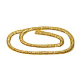 ID 9093 Lot of 3 Gold Paper Clip Patch Metal Rope Swirl Hold Embroidered Iron On Applique