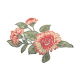 ID 5109 Marigold Flower Large Patch Garden Plant Embroidered Iron On Applique