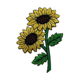 ID 6028 Sunflowers Patch Flower Garden Blossom Head Embroidered Iron On Applique