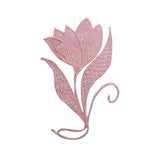 ID 6240 Pink Flower Symbol Patch Garden Bloom Emblem Embroidered IronOn Applique