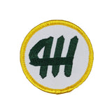 4-H Youth Program Badge Patch Farm Club Mentoring Embroidered Iron On Applique