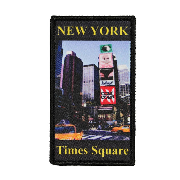 New York Times Square Patch Travel Manhattan Dye Sublimation Iron On Applique