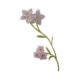ID 6260 Lace Wild Flower Patch Beaded Garden Blossom Embroidered IronOn Applique