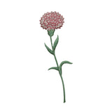 ID 6279 Pink Wild Flower Patch Garden Weed Plant Embroidered Iron On Applique