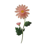 ID 6280 Pink Lace Petal Daisy Patch Flower Garden Embroidered Iron On Applique
