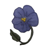 ID 6478 Purple Hibiscus Flower Patch Hawaiian Exotic Embroidered IronOn Applique