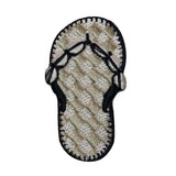 ID 6483 Beach Flip Flop Patch Shell Shoe Fashion Embroidered Iron On Applique
