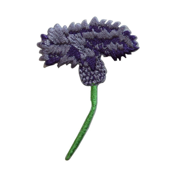 ID 6526 Purple Dandelion Flower Patch Garden Plant Embroidered Iron On Applique