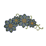 ID 6570 Multi Color Lace Flowers Band Patch Craft Embroidered Iron On Applique