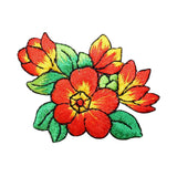 ID 6845 Tropical Flower Blossom Patch Garden Plant Embroidered Iron On Applique
