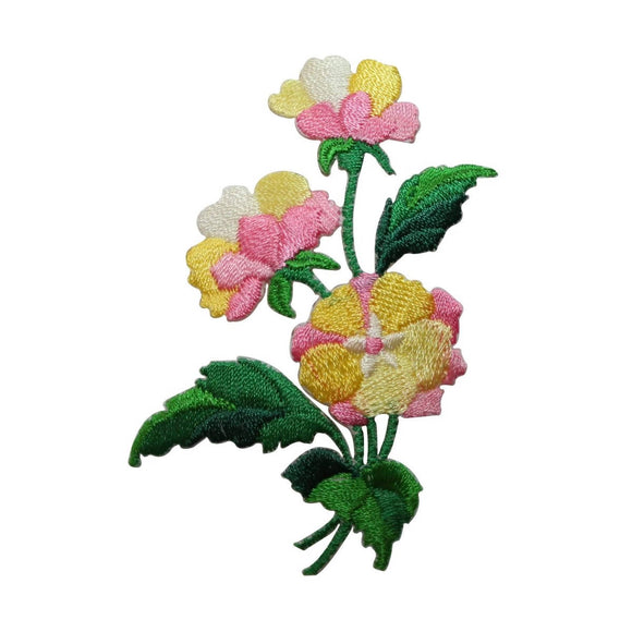 ID 6870 Blossom Flower Bouquet Patch Garden Plant Embroidered Iron On Applique