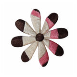 ID 6892 Violet Flower Blossom Patch Daisy Hippie Embroidered Iron On Applique