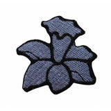 ID 6895 Blue Daffodil Flower Patch Garden Bell Plant Embroidered IronOn Applique