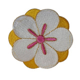 ID 6753 Exotic Flower Blossom Patch Garden Symbol Embroidered Iron On Applique