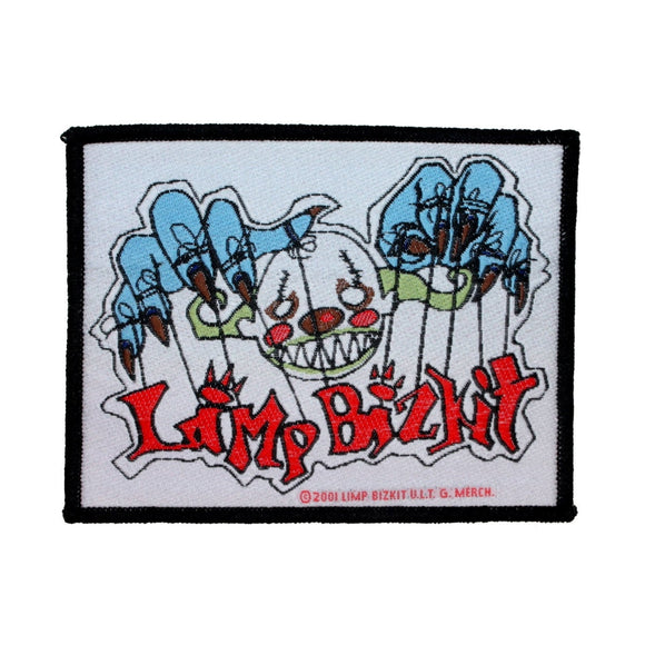 Limp Bizkit Puppeteer Clown Logo Patch Rap Rock Music Band Woven Sew On Applique