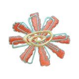 ID 6944 Tropical Flower Patch Garden Exotic Bloom Embroidered Iron On Applique