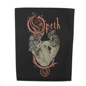 XLG Opeth Swan Back Patch Heavy Death Metal Band Music Jacket Sew on Applique