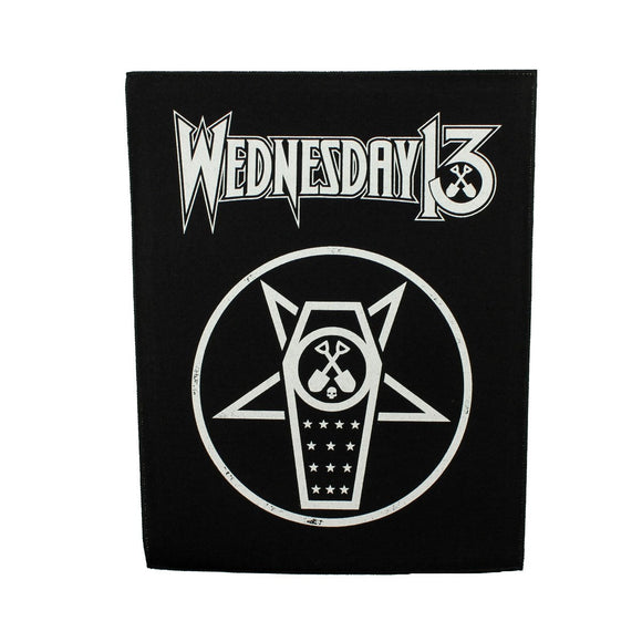 XLG Wednesday 13 What The Night Brings Back Patch Band Jacket Sew on Applique