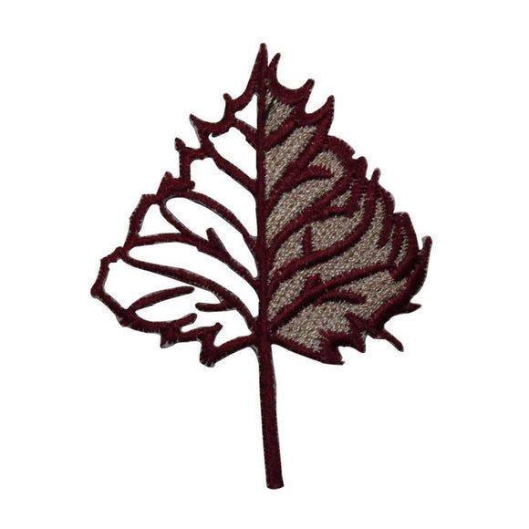 ID 7149 Cutout Oak Tree Leaf Patch Autumn Nature Embroidered Iron On Applique