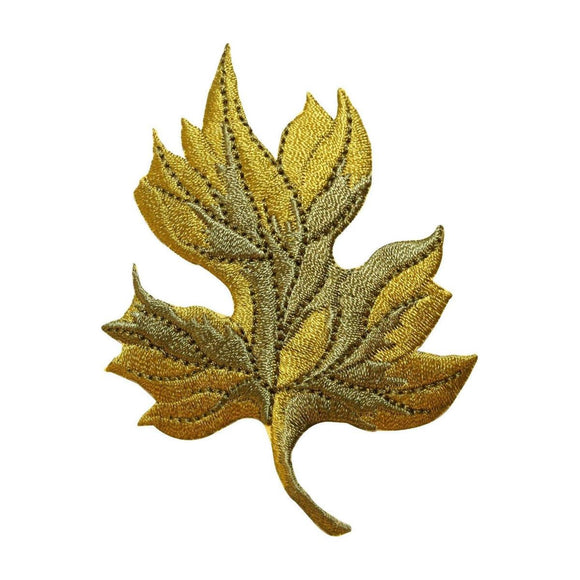 ID 7182 Green Tree Leaf Patch Outdoor Nature Autumn Embroidered Iron On Applique