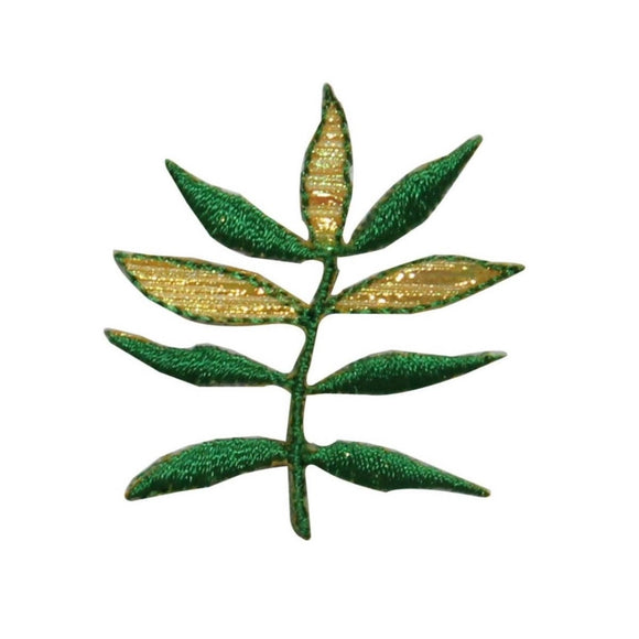 ID 7217 Fern Plant Leaf Patch Garden Nature Tree Embroidered Iron On Applique