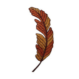 ID 7260 Right Orange Feather Patch Fly Bird Craft Embroidered Iron On Applique