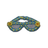 ID 7521 Lot of 3 Flower Sun Glasses Patch Summer Embroidered Iron On Applique