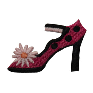 ID 7444 Daisy Flower High Heel Patch Fashion Shoe Embroidered Iron On Applique