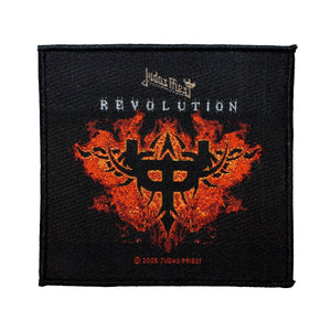 Judas Priest Revolution Patch Single Song Art Metal Music Woven Sew On Applique