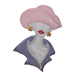 ID 7462 Fancy Woman Model Patch Mannequin Display Embroidered Iron On Applique