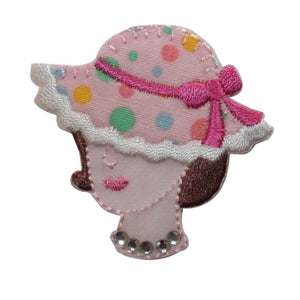 ID 7470 Fashion Mannequin Hat Model Patch Display Embroidered Iron On Applique