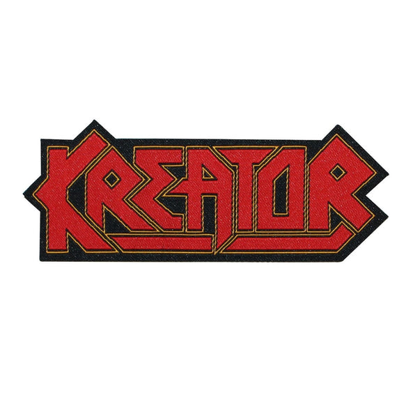 Kreator Die Cut Logo Patch Thrash Metal Band Music Jacket Woven Sew On Applique