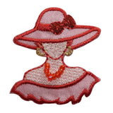 ID 7483 Pink Woman Mannequin Patch Hat Fashion Shop Embroidered Iron On Applique