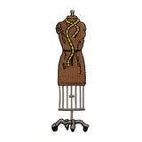 ID 7565 Dress Stand Mannequin Patch Tape Sew Design Embroidered Iron On Applique