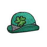 ID 7580 Leprechaun Hat Patch St Patrick's Day Clover Embroidered IronOn Applique
