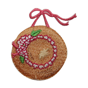 ID 7618 Flower Sun Hat Patch Ribbon Gardening Shade Embroidered Iron On Applique