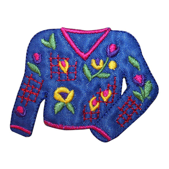 ID 7724 Decorative Floral Sweater Patch Mom Fashion Embroidered Iron On Applique