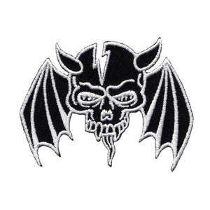 Reed Black Skull Winged Patch Artist Cracked Devil Embroidered Iron On Applique