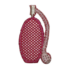 ID 7634 Red Perfume Pump Bottle Patch Classic Spray Embroidered Iron On Applique